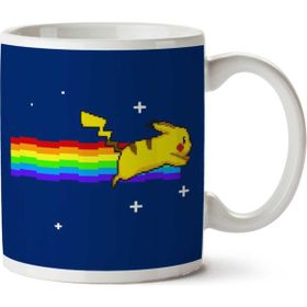 Art Hediye Pokemon Pikachu Nyan Cat İki Tarafı Baskılı Kupa Bardak