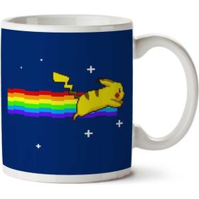 Art Hediye Pokemon Pikachu Nyan Cat İki Tarafı Baskılı Kupa Bardak