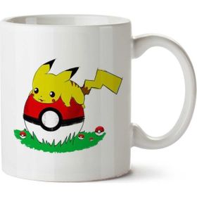 Art Hediye Pokemon Pikachu On Holiday İki Tarafı Baskılı Kupa Bardak