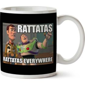Art Hediye Pokemon Rattatas Everywhere Woody Buzz Toy Story Pixar iki Tarafı Baskılı Kupa Bardak