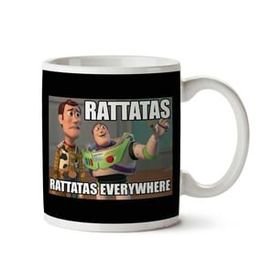 Art Hediye Pokemon Rattatas Everywhere Woody Buzz Toy Story Pixar iki Tarafı Baskılı Kupa Bardak
