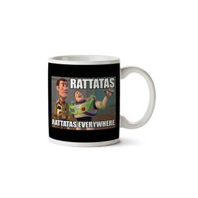 Art Hediye Pokemon Rattatas Everywhere Woody Buzz Toy Story Pixar iki Tarafı Baskılı Kupa Bardak