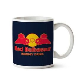 Art Hediye Pokemon Red Bulbasaur Energy Drink İki Tarafı Baskılı Kupa Bardak