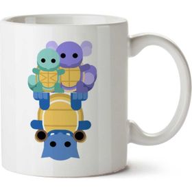 Art Hediye Pokemon Squirtle Wartortle Blastoise İki Tarafı Baskılı Kupa Bardak