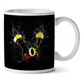 Art Hediye Pokemon Umbreon Splatter İki Tarafı Baskılı Kupa Bardak
