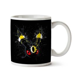 Art Hediye Pokemon Umbreon Splatter İki Tarafı Baskılı Kupa Bardak