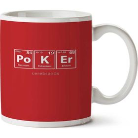 Art Hediye Poker Periyodik Cetvel İki Tarafı Baskılı Kupa Bardak