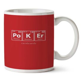 Art Hediye Poker Periyodik Cetvel İki Tarafı Baskılı Kupa Bardak