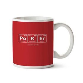 Art Hediye Poker Periyodik Cetvel İki Tarafı Baskılı Kupa Bardak