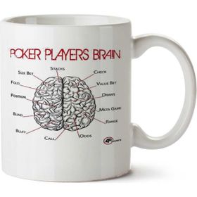 Art Hediye Poker Players Brain İki Tarafı Baskılı Kupa Bardak