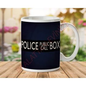 Art Hediye Police Public Call Box Doctor Who Baskılı Kupa Bardak