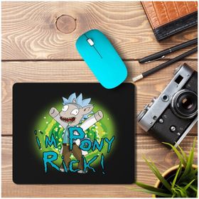 Art Hediye Pony Rick Baskılı 23x19 cm Mouse Pad