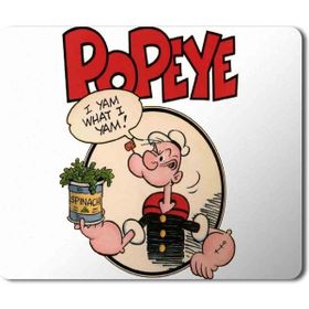 Art Hediye Popeye Temel Reis Ispanak Baskılı 23x19 cm Mouse Pad
