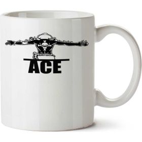 Art Hediye Portgas D Ace One Piece İki Tarafı Baskılı Kupa Bardak