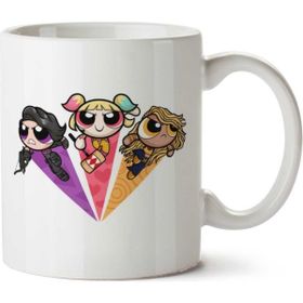 Art Hediye Powerpuff Girls 5 İki Tarafı Baskılı Kupa Bardak
