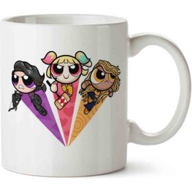 Art Hediye Powerpuff Girls 5 İki Tarafı Baskılı Kupa Bardak