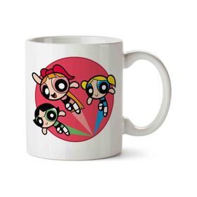 Art Hediye Powerpuff Girls 7 İki Tarafı Baskılı Kupa Bardak