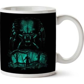 Art Hediye Predator Jungle Face Off İki Tarafı Baskılı Kupa Bardak