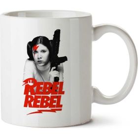 Art Hediye Princess Leia Rebel Rebel Star Wars İki Tarafı Baskılı Kupa Bardak