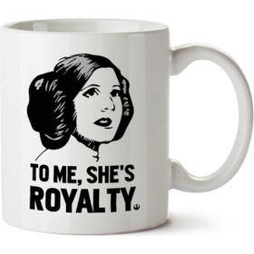 Art Hediye Princess Leia To Me Shes Royalty Star Wars İki Tarafı Baskılı Kupa Bardak