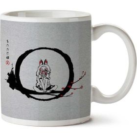 Art Hediye Princess Monoke The Wolf Girl Under The Moon Studio Ghibli İki Tarafı Baskılı Kupa Bardak