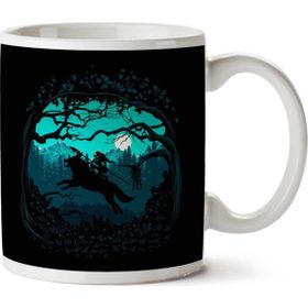 Art Hediye Princess Mononoke Run Wolf Landscape İki Tarafı Baskılı Kupa Bardak