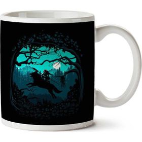 Art Hediye Princess Mononoke Run Wolf Landscape İki Tarafı Baskılı Kupa Bardak