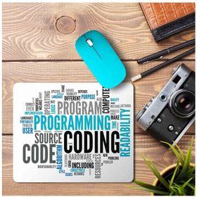 Art Hediye Program Coding Code Baskılı 23x19 cm Mouse Pad
