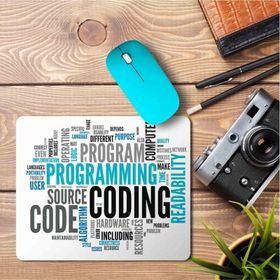 Art Hediye Program Coding Code Baskılı 23x19 cm Mouse Pad