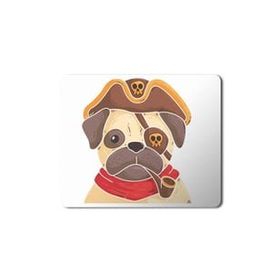 Art Hediye Pug Köpek Korsan Baskılı 23x19 cm Mouse Pad