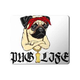 Art Hediye Pug Life Bread Puppy Toy Dog Portable Baskılı 23x19 cm Mouse Pad