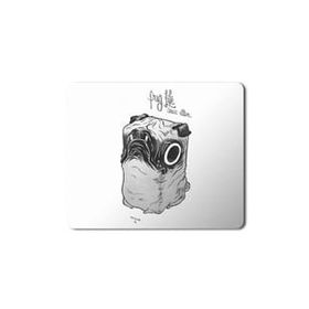 Art Hediye Pug Life Illustration Baskılı 23x19 cm Mouse Pad