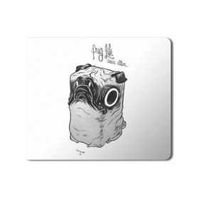 Art Hediye Pug Life Illustration Baskılı 23x19 cm Mouse Pad