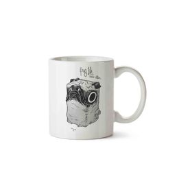 Art Hediye Pug Life Illustration Kupa Bardak