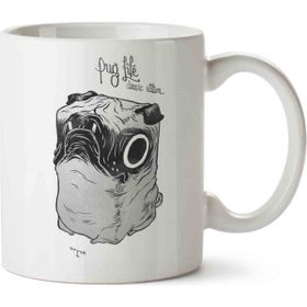 Art Hediye Pug Life Illustration Kupa Bardak