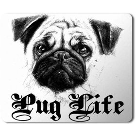 Art Hediye Pug Life Pug Hoodie Baskılı 23x19 cm Mouse Pad