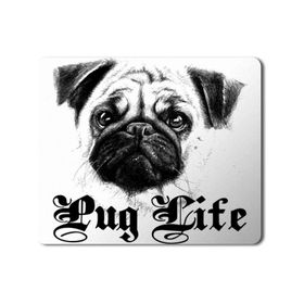 Art Hediye Pug Life Pug Hoodie Baskılı 23x19 cm Mouse Pad