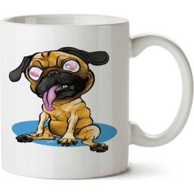 Art Hediye Pug Love İki Tarafı Baskılı Kupa Bardak