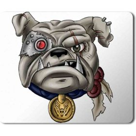 Art Hediye Pug Puppy Bulldog Baskılı 23x19 cm Mouse Pad