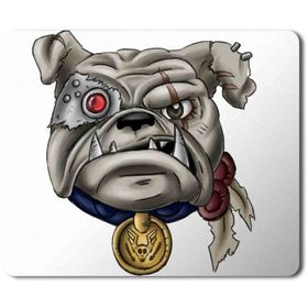 Art Hediye Pug Puppy Bulldog Baskılı 23x19 cm Mouse Pad