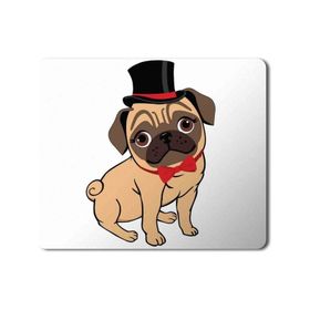 Art Hediye Pug Puppy Canidae Toy Dog Köpek Baskılı 23x19 cm Mouse Pad
