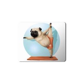 Art Hediye Pug Puppy French Bulldog Baskılı 23x19 cm Mouse Pad