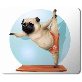 Art Hediye Pug Puppy French Bulldog Baskılı 23x19 cm Mouse Pad