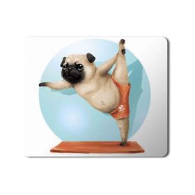 Art Hediye Pug Puppy French Bulldog Baskılı 23x19 cm Mouse Pad