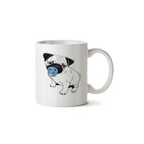 Art Hediye Pug Yavru İki Tarafı Baskılı Kupa Bardak