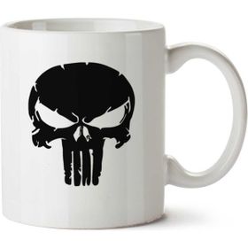 Art Hediye Punisher Sembolü İki Tarafı Baskılı Kupa Bardak