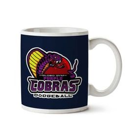 Art Hediye Purple Champs Globo Gym Purple Cobras Dodgeball İki Tarafı Baskılı Kupa Bardak