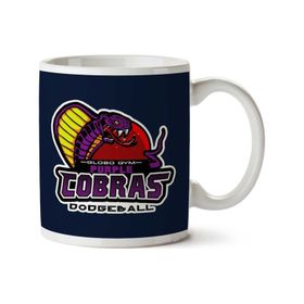 Art Hediye Purple Champs Globo Gym Purple Cobras Dodgeball İki Tarafı Baskılı Kupa Bardak