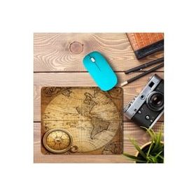 Art Hediye Pusula Dünya Haritası Baskılı 23x19 cm Mouse Pad
