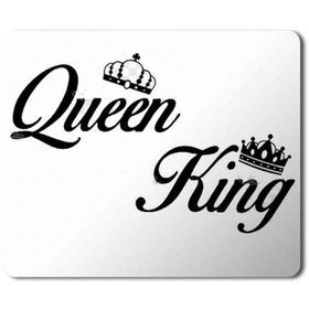 Art Hediye Queen King Baskılı 23x19 cm Mouse Pad